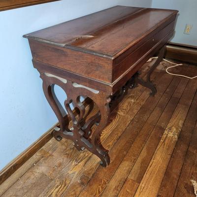 Antique Organ Parts Repair Repurpose project Side Table 38x19x30