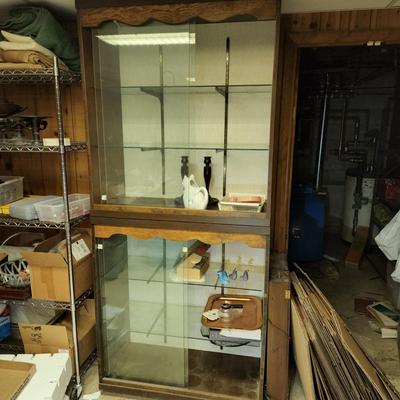 2 Lighted Display Cases 38