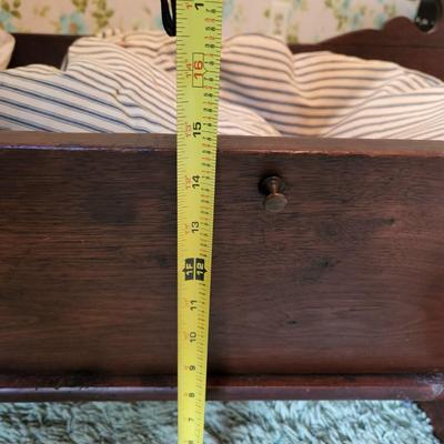 Antique Wooden Baby Cradle 40x15x23