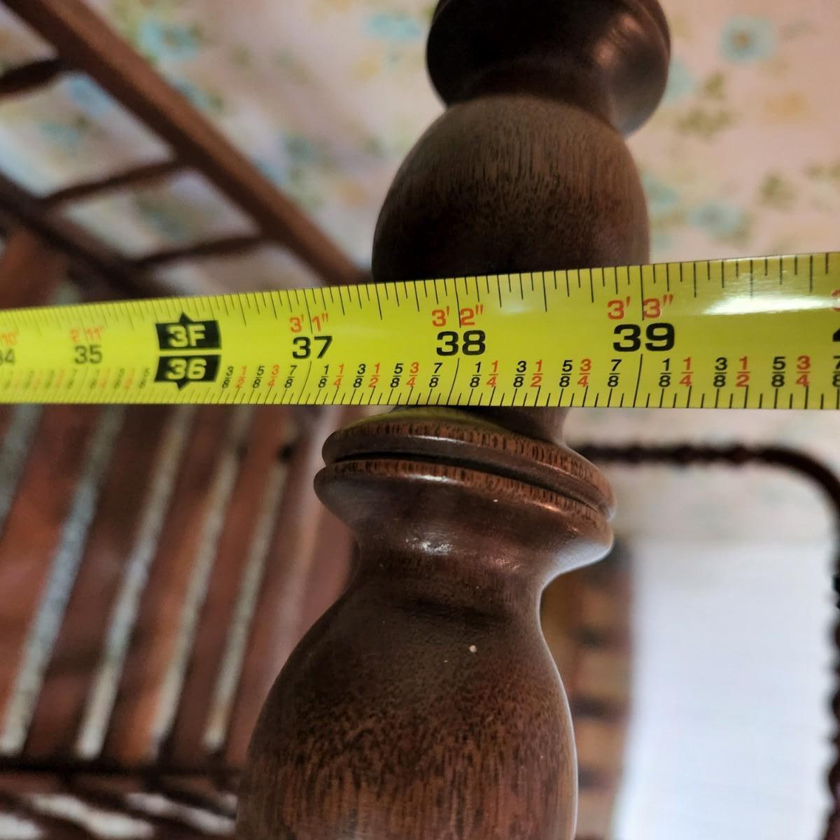 Antique Jenny Lind Spindle Baby Crib / Rocking