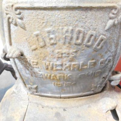 Antique Cast Iron Logwood Stove #124 Wehrle Co.