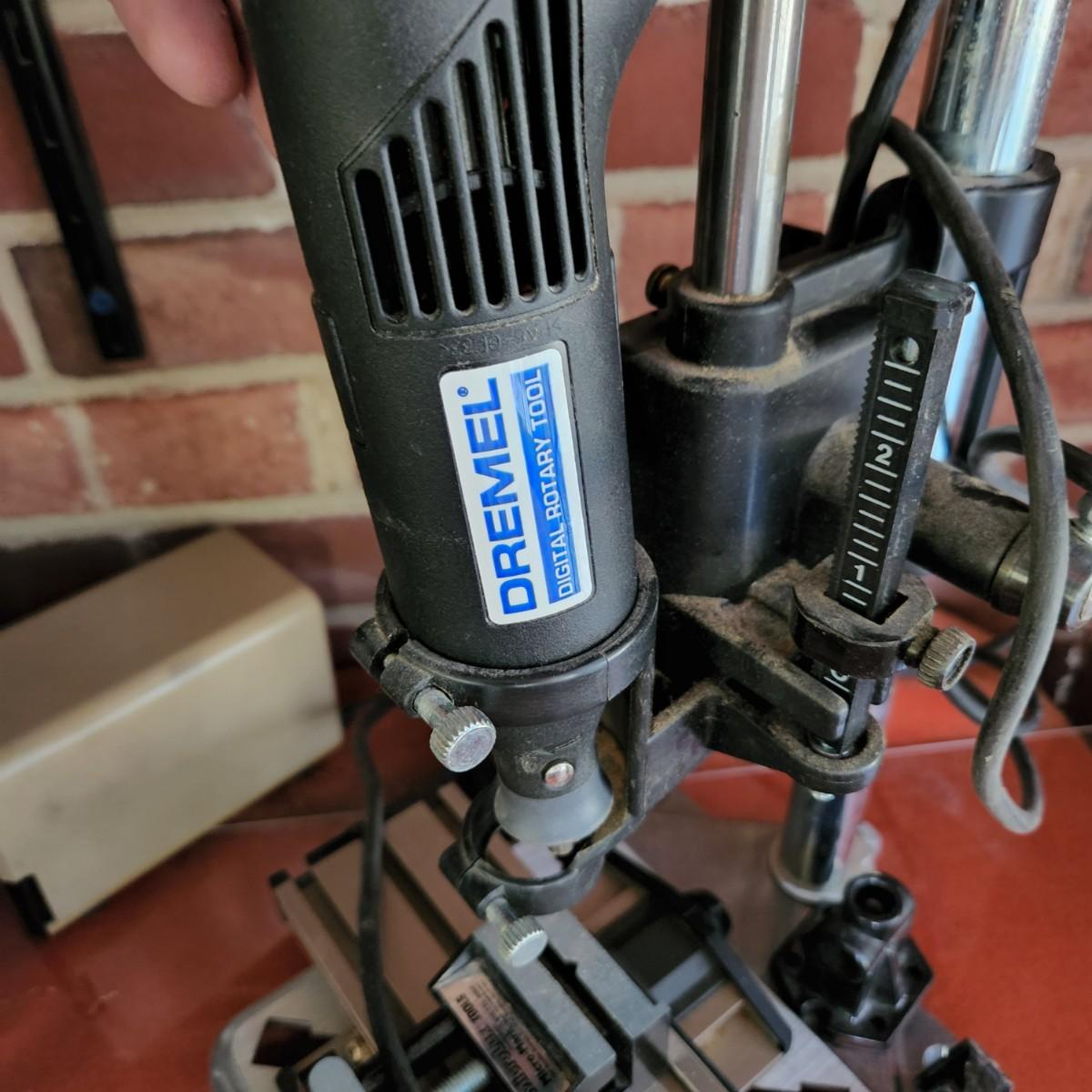 Dremel MultiPro Deluxe Drill Press Stand model 212 w Tool Model 398