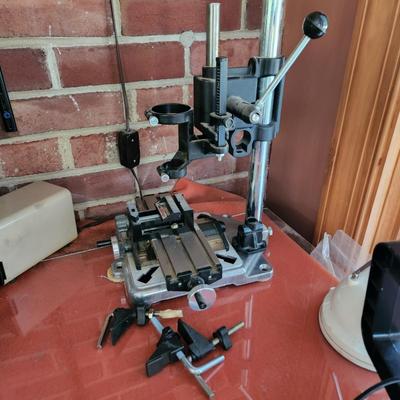 Dremel MultiPro Deluxe Drill Press Stand model 212 w Tool Model 398