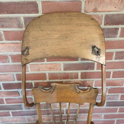 Antique Wooden Baby Doll High Chair