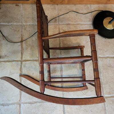 Antique Ornate Child's Rocking Chair