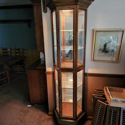 Light Curio Display Cabinet with latches to lock 24
