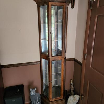 Light Curio Display Cabinet with latches to lock 24