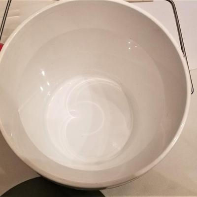 Lot #83  Mid Century Ice Bucket - Avocado Green