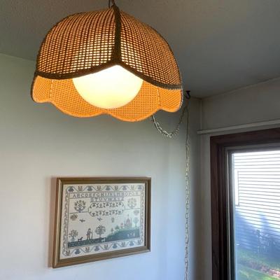 L33- Hanging Lamp and Needlework
