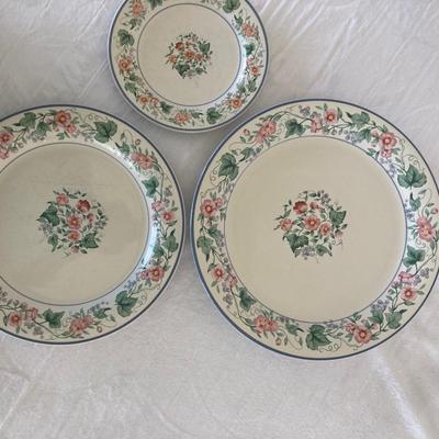 Ranmaru Stoneware Floral Dishes with Gibson Bowls  (K-RH)