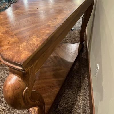 Large Fruitwood/Pecan Credenza or Entry Table