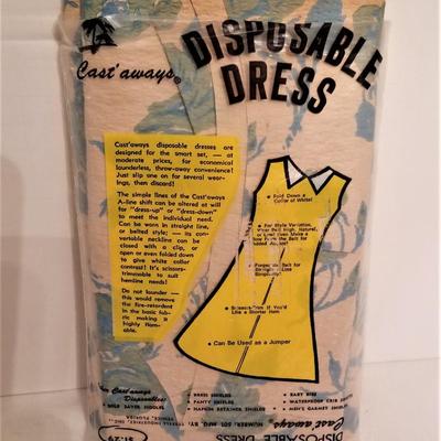 Lot #92  Cool PAPER DRESS - Mid-Century - never worn with packaging.