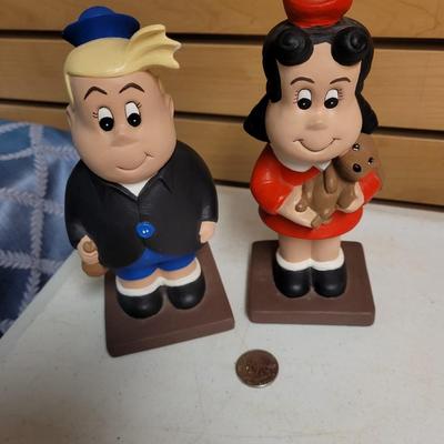 Pair of Matte Little LuLu and Tubby Ceramics