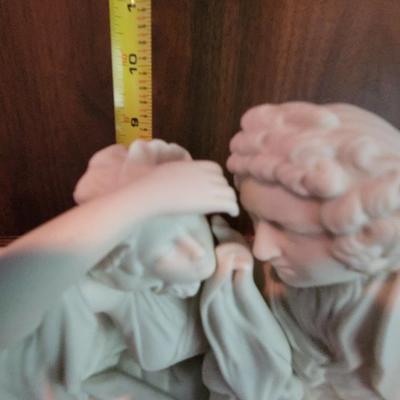 Antique Copeland Parian Uncle Toby & The Widow Wadman 1873 - LAURENCE STERNE N79