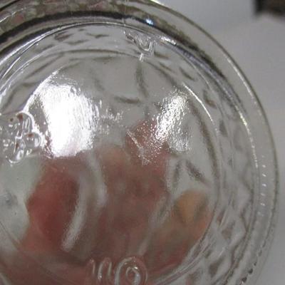Diamond Cut Crystal Glass Flour Canister Ice Bucket Vase