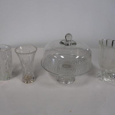 Crystal Vases Cake Dish