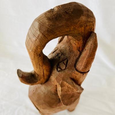 Four Wooden Carved Elephants