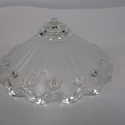 Ornate Frosted Glass Ceiling Shade