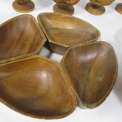 Wood Serving Bowls & Carved Cups