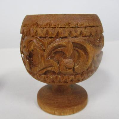 Wood Serving Bowls & Carved Cups