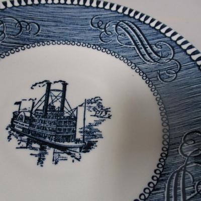 Blue & White Dishes Some Currier & Ives
