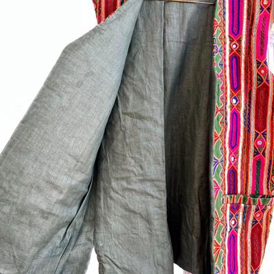 LOT 195  MIRROR CLOTH VEST REVERSIBLE SIZE M