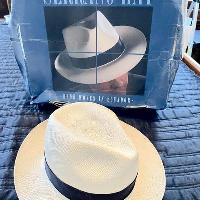 LOT 198  SERRANO HAT ECUADOR HAND WOVEN