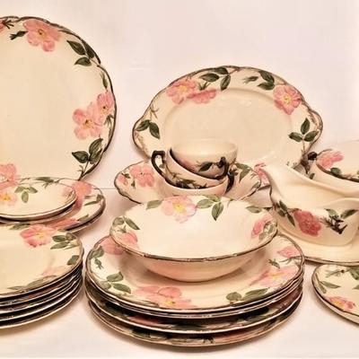 Lot #115  Large Lot of Franciscan "Desert Rose" dinnerware