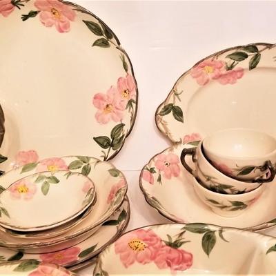 Lot #115  Large Lot of Franciscan "Desert Rose" dinnerware