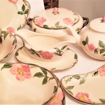 Lot #115  Large Lot of Franciscan "Desert Rose" dinnerware