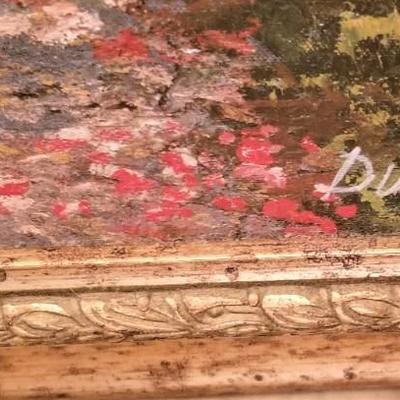 Lot #118  Decorator Painting by artist Roger Duvall - gilded frame