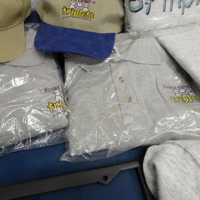 LOT 33. TRIPLET RELATED CLOTHING AND ITEMS