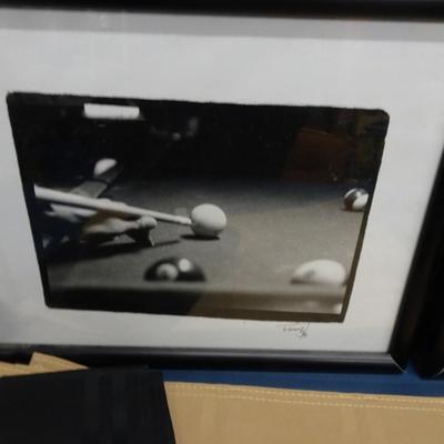 LOT 35. FRAMED PHOT0S, HOME DECOR AND FOREMAN GRILL