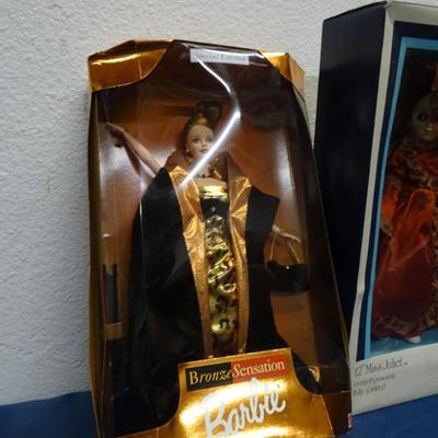 LOT 49. BARBIE AND PRECIOUS MOMENTS DOLL