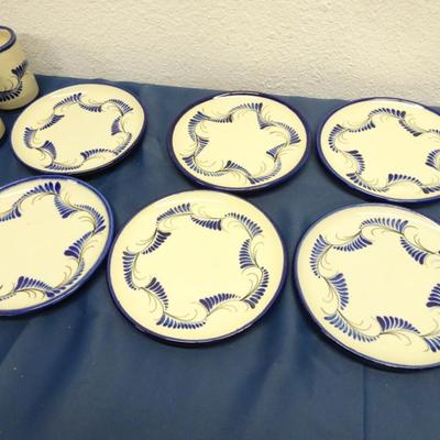 LOT 54.  PLATE  AND CUP SET