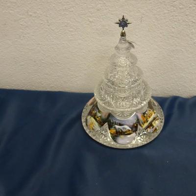 LOT 60. THOMAS KINKADE CRYSTAL REFLECTIONS HOLIDAY TREE