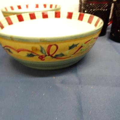 LOT #66   BOWLS AND GLASSES SET