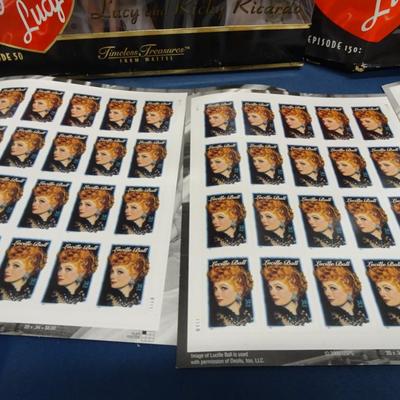 LOT 78.   I LOVE LUCY DOLLS AND LUCY STAMPS