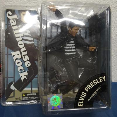 LOT 79 ELVIS JAIL HOUSE ROCK DOLL AND BARBIE DOLL