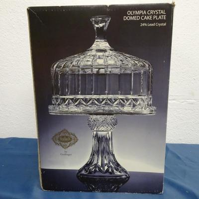 LOT 88. SHANNON CRYSTAL CAKE PLATE