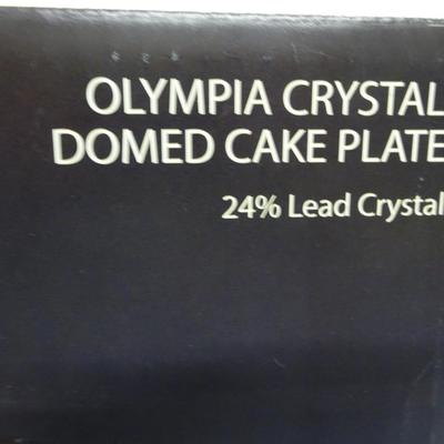 LOT 88. SHANNON CRYSTAL CAKE PLATE