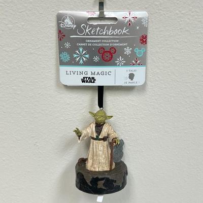 DISNEY ~ Sketchbook ~ Living Magic ~ Star Wars ~ Speaking Yoda Ornament