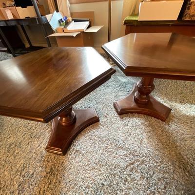 LR45-Pair of Ethan Allen side tables