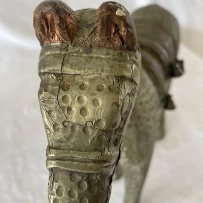 Uniquely Detailed Metal India Horse & Elephant  (D-NM)