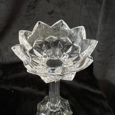 Ceramic Magnolias with Crystal and Glass. Accents. (LR-JM)