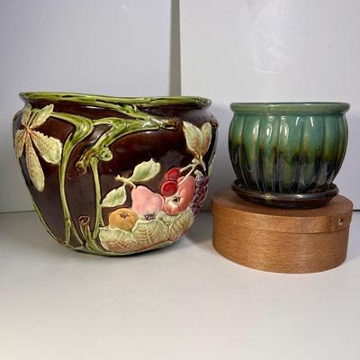 2 Vintage Ceramic Planters