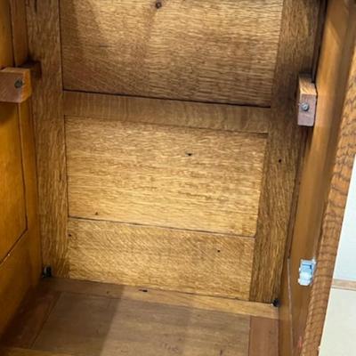 Quartersawn Oak Sewing Cabinet