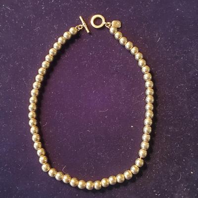 LRL Gold tone Bead Choker
