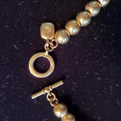 LRL Gold tone Bead Choker