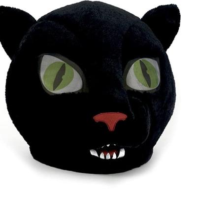 Maskimals Plush Head Halloween Costume, Celebrations, Football Game and Costume Parties (Black Panther)